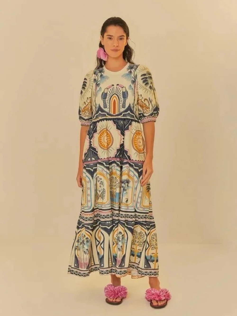 Farm Rio Chapada dos Veadeiros Maxi Dress - Picture 1 of 5